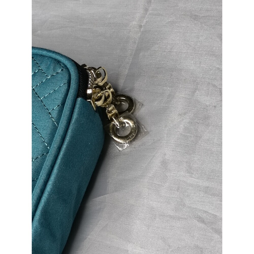Teamoy Teal Quilted Basketweave Exterior Watch Band Storage Case - Picture 3 of 8
